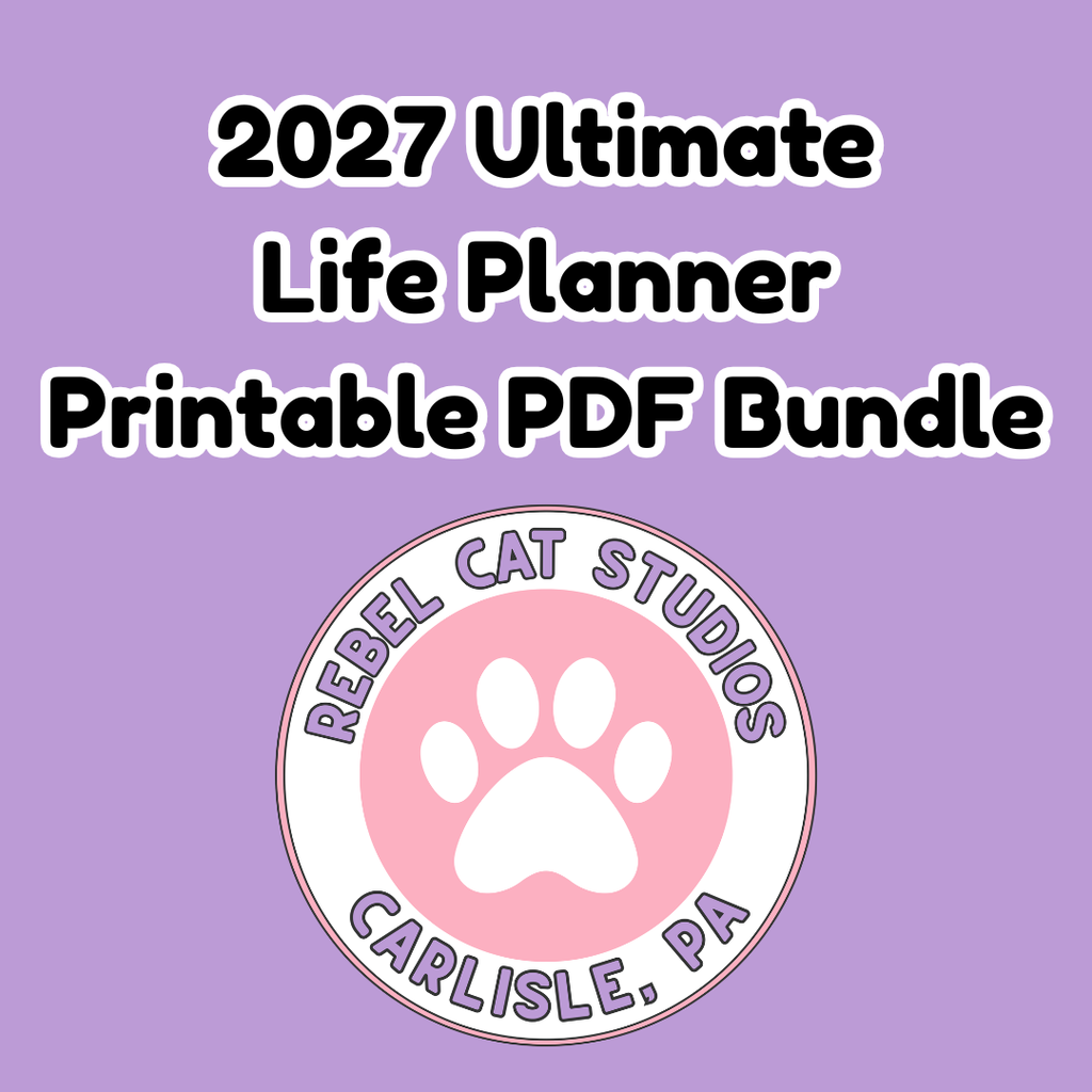 2027 Ultimate Life Planner Printable PDF Bundle