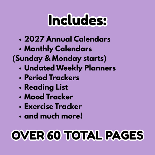2027 Ultimate Life Planner Printable PDF Bundle