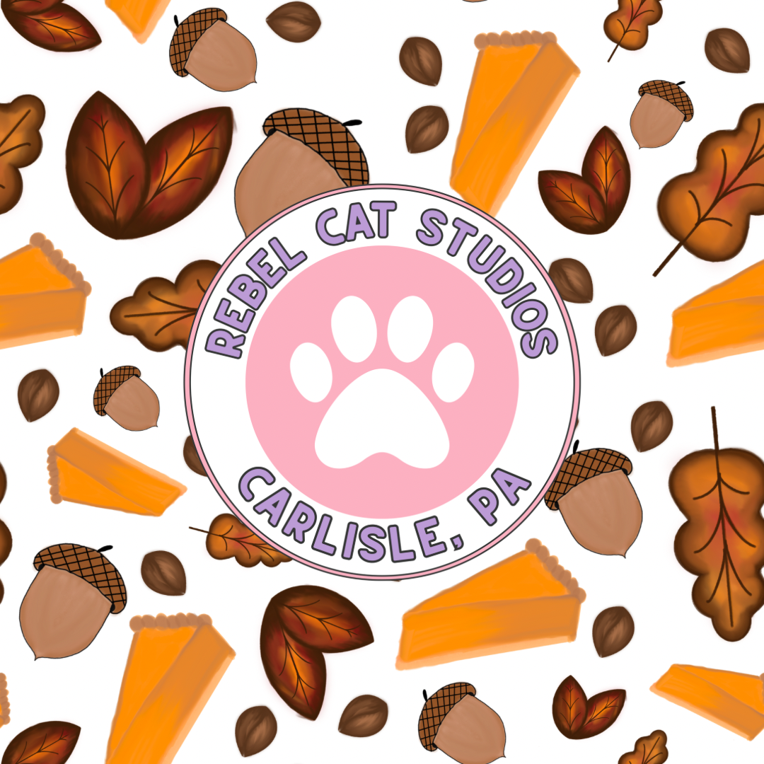Fall Pumpkin Pie Season Seamless Pattern DIGITAL DOWNLOAD