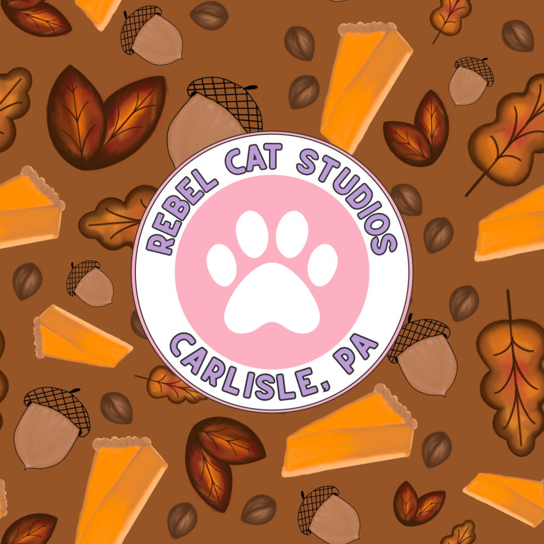 Fall Pumpkin Pie Season Seamless Pattern DIGITAL DOWNLOAD