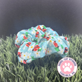 Springtime Ladybugs Cotton Scrunchie