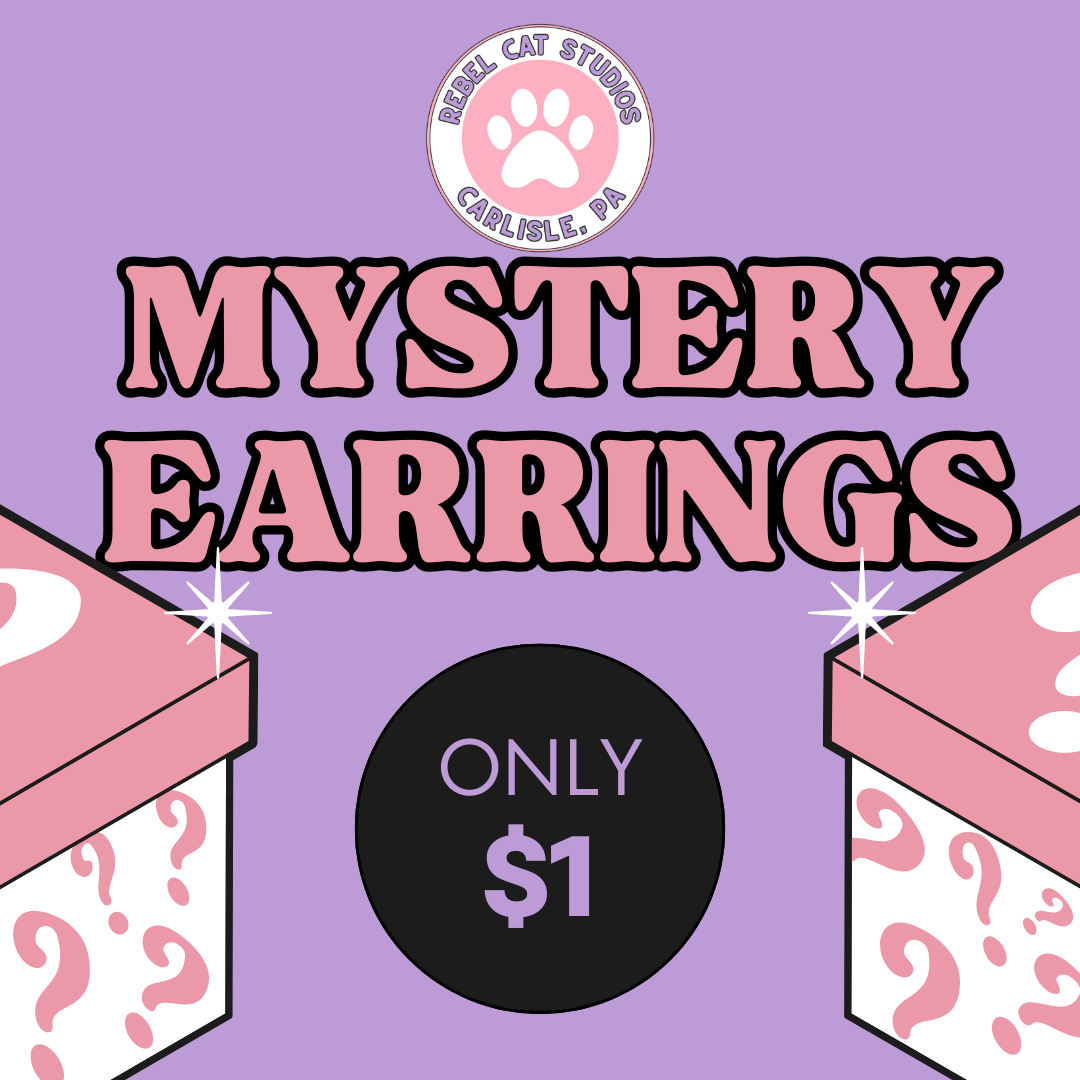 Mystery Polymer Clay Dangle Earrings