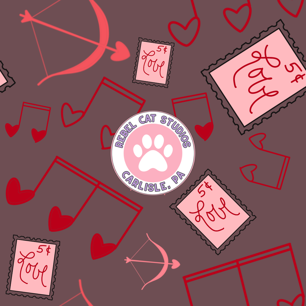 Valentine's Day 2026 Seamless Pattern DIGITAL DOWNLOAD