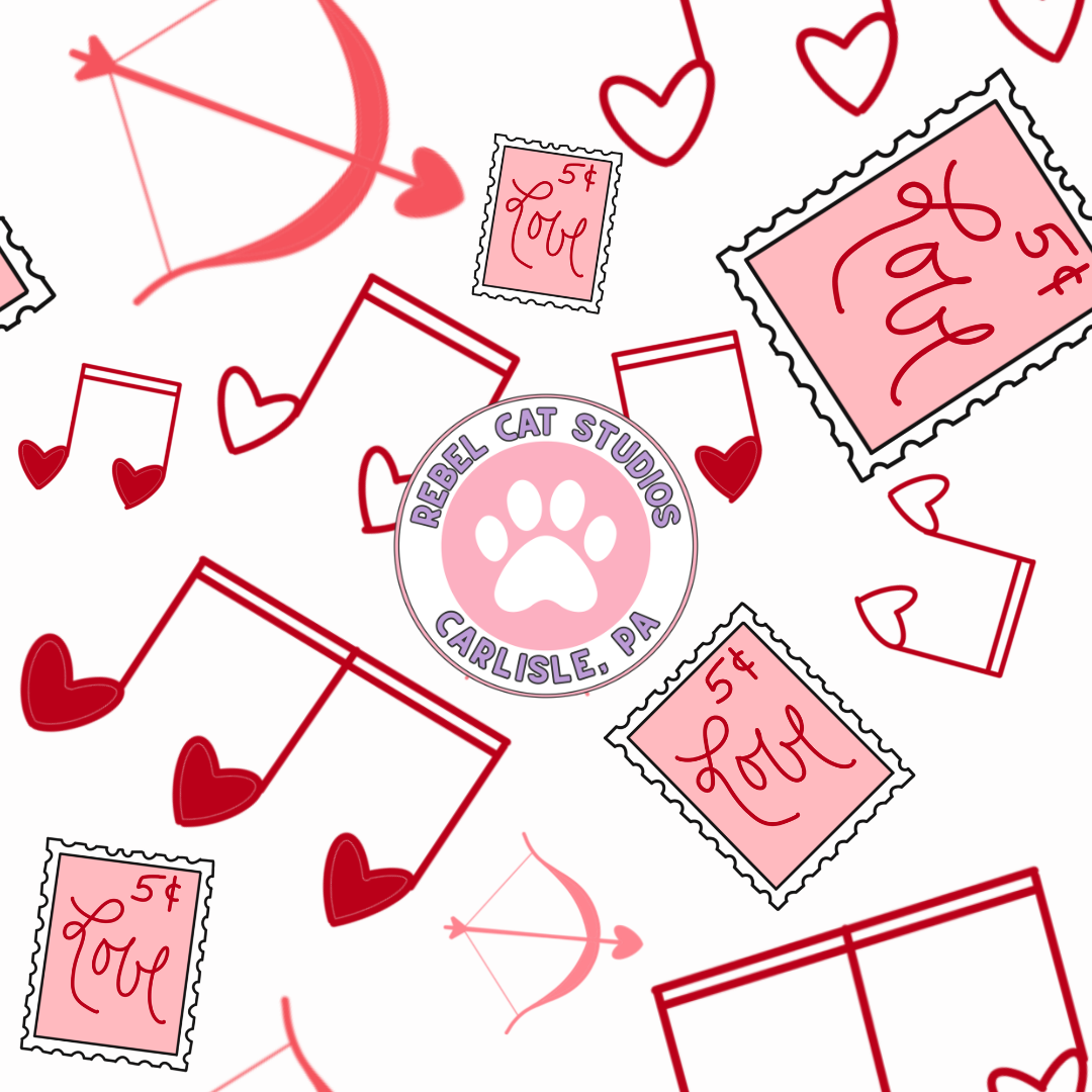 Valentine's Day 2026 Seamless Pattern DIGITAL DOWNLOAD