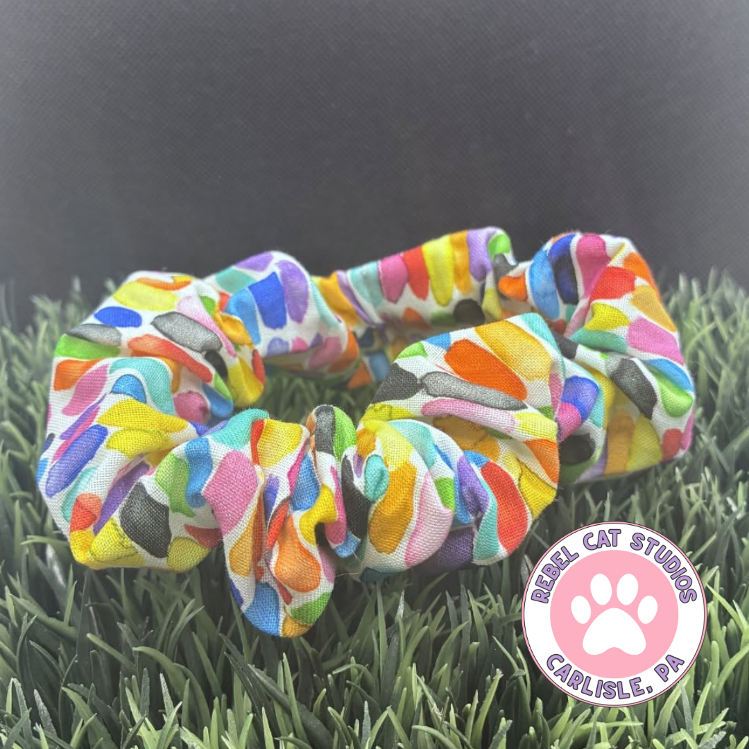 Watercolors Cotton Scrunchie