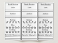 Book Review PDF Printable Bookmarks DIGITAL DOWNLOAD